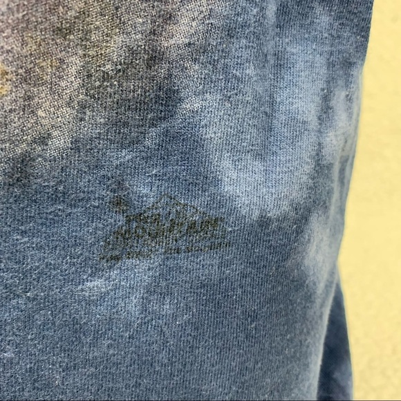 The Mountain American Flag & Eagle T-Shirt Mens XXL Blue Tie-Dye Patriotic Y2K - Picture 4 of 5